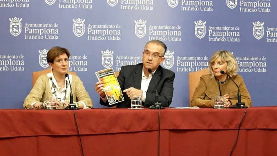 Rueda de prensa sobre el Gaztetxe de Pamplona.
