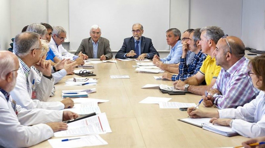 Reunión sobre la atención sanitaria en San Fermín 2016. Europa Press