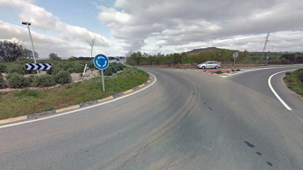 carretera NA-134, en el término de Viana.