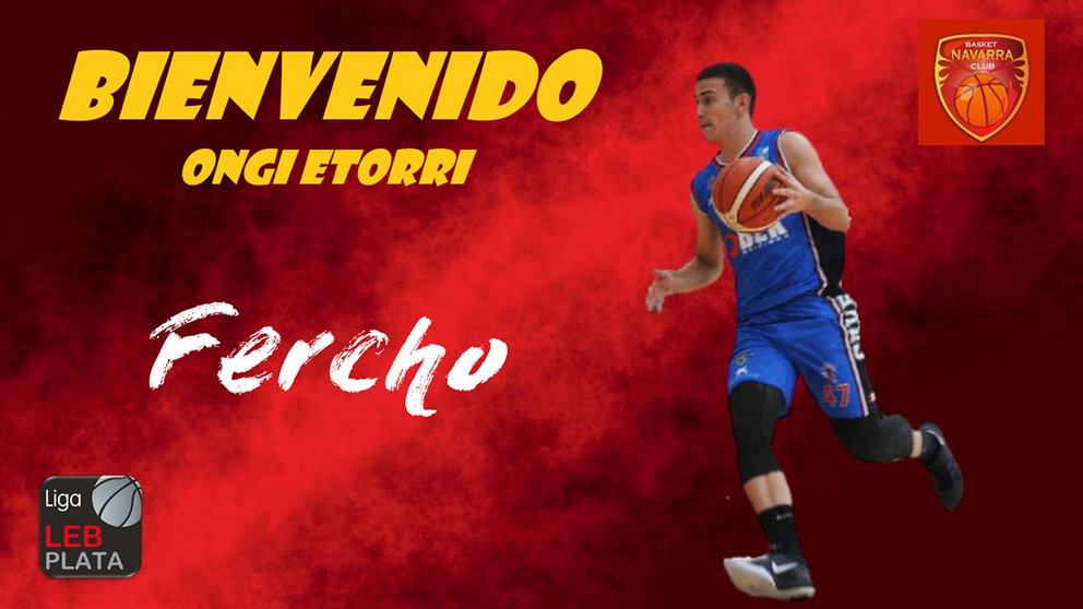 El escolta Pablo Fernández “Fercho”, nuevo jugador de Basket Navarra para la temporada 2021-2022 en LEB Plata. BASKET NAVARRA CLUB