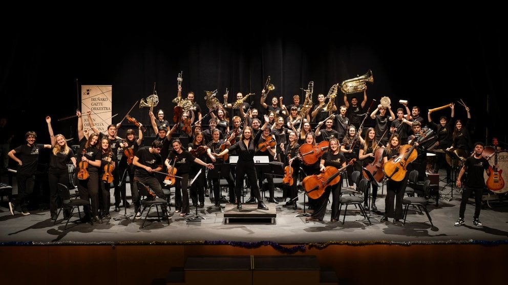 La Joven Orquesta de Pamplona, en una imagen de archivo.